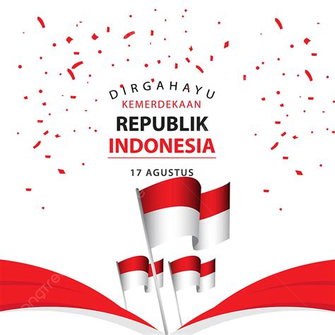 Dirgahayu Kemerdekaan Republik Indonesia Poster Vektor Vorlage Vorlage