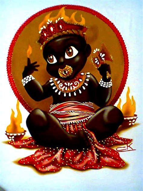 Baby Xangô Orisha Afro art Black art pictures