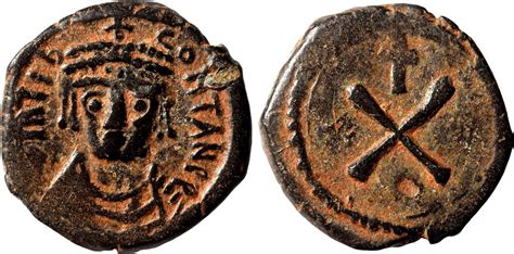 Byzantine Empire Ad 578 582 Tiberius Ii Constantine Ae Pentanummium Ef