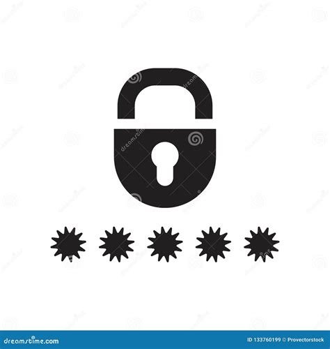 Password Icon Vector Sign And Symbol Isolated On White Background Password Logo Concept Stock