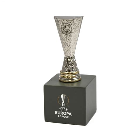 I personally was able to enjoy a cup and even to stand near:d. UEFA Europa League Mini Replica Trophy