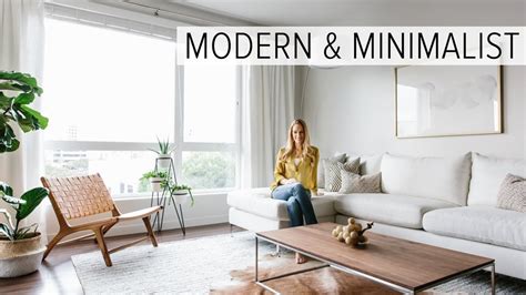 Apartment Tour My Modern And Minimalist Living Room Tour Youtube