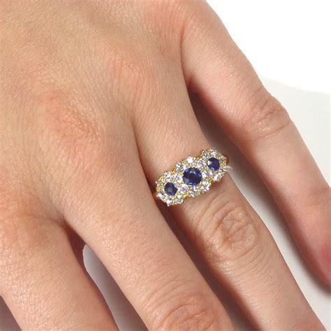 Pin By Elle On Tats Piercings Accessories Antique Diamond Rings Sapphire Antique Ring