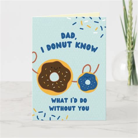 Funny Donut Father S Day Card