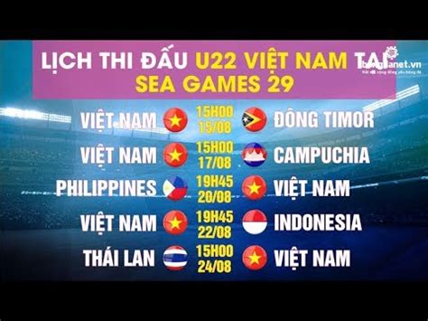Năm 1992 trở đi đổi tên thành premier league. Sea Games 29: Lịch thi đấu U22 Việt Nam môn bóng đá nam ...