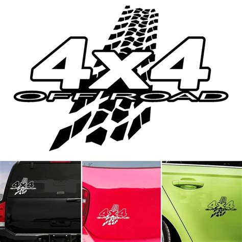 1pc New Personality 4x4 Off Road Reflective Vinyl Decals Car Sticker
