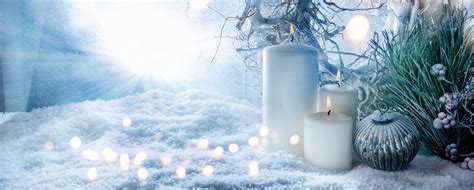 Winter Decoration In Snow With Golden Bokeh Stock Photo Image Of
