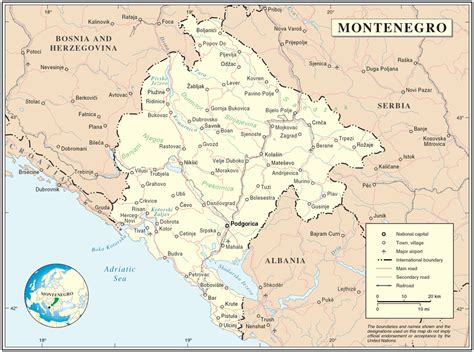 Crna Gora Karta Karta