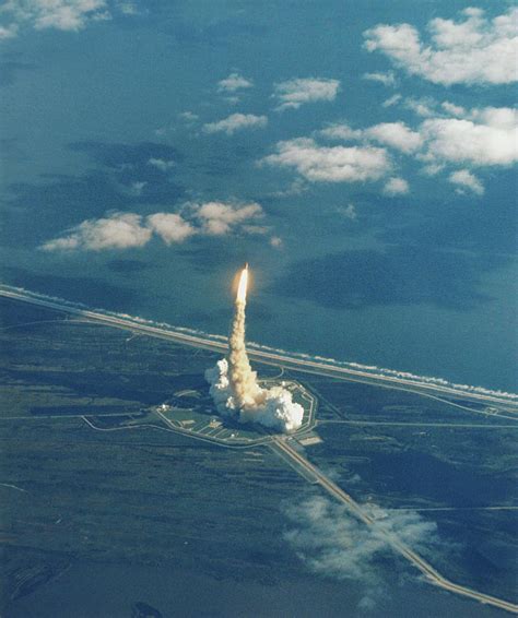 Launch Of Space Shuttle Atlantis Photograph By Nasascience Photo