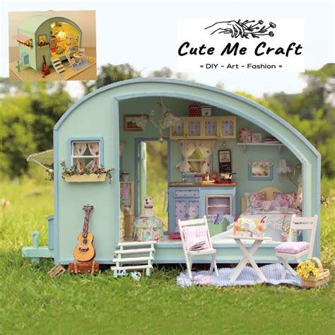 CuteMeCraft DIY Miniature Dollhouse 3D Art and Craft Camper Time Series