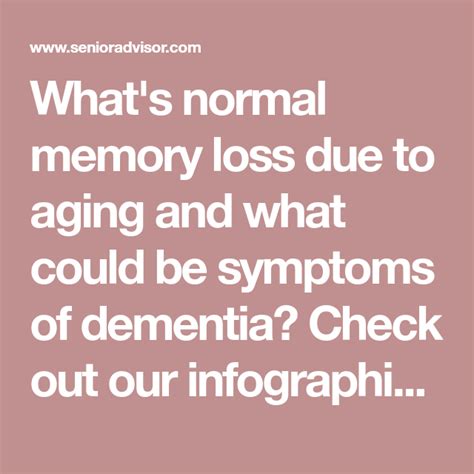 Whats Normal Memory Loss Due To Aging And What Could Be Symptoms Of