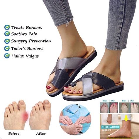 Jpnvxie Sandals For Women Bunion Correction Arch And Bunion Support