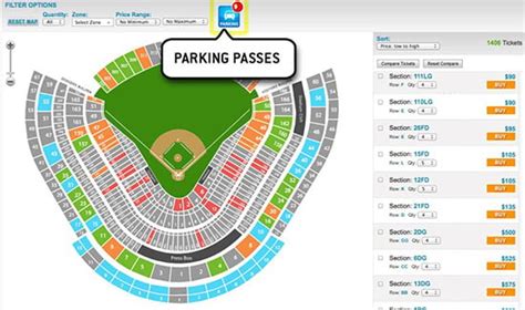 Dodger Stadium Parking Lot Map