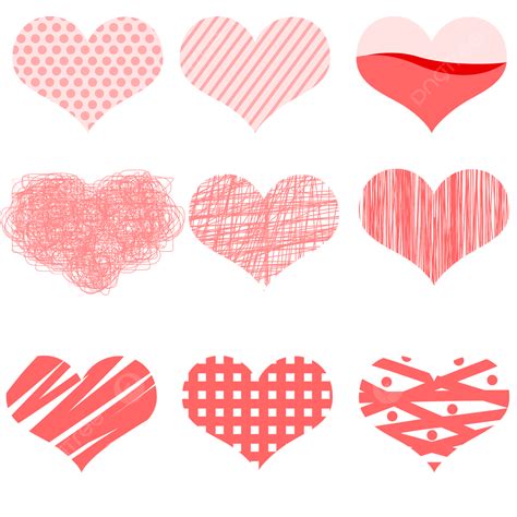 Valentines Day Red Love Hearts Png Vector Psd And Clipart With
