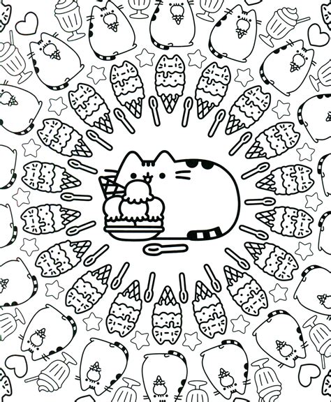 Pusheen Coloring Pages At GetColorings Com Free Printable Colorings