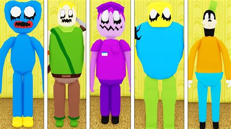 I Unlocked All 5 New Escape Backrooms Morphs Roblox Huggy Wuggy