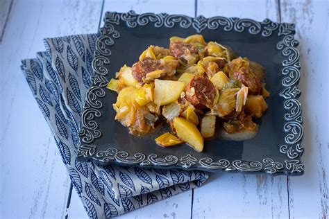 Chorizo aux pommes de terre et aux poireaux au Cookeo ou sans