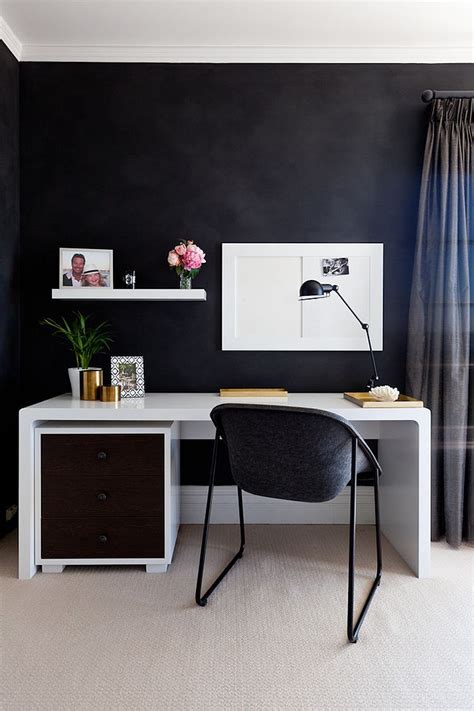 30 Black And White Home Offices That Leave You Spellbound Elegant