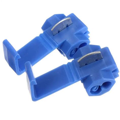 50pcs Electrical Wire Cable Crimp Terminals Blue Insulated Quick Splice