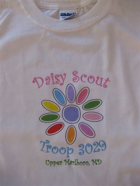 Personalized Girl Scout Short Sleeve T Shirt Daisy Scout Brownie