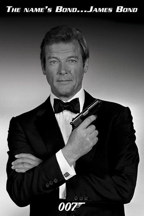 Poster Quadro James Bond 007 Roger Moore Em Europosterspt