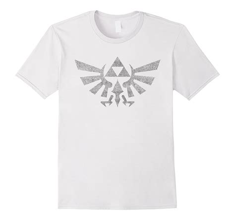 Nintendo Zelda Hyrule Crest Triforce Crackle Effect T Shirt Rt Rateeshirt