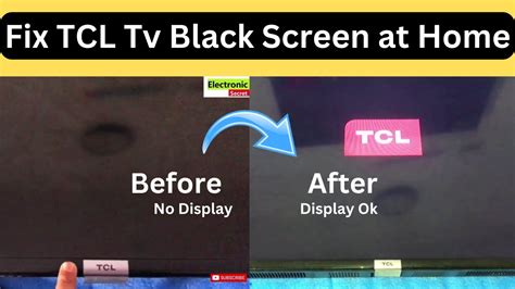How To Fix Tcl Tv Black Screen Youtube