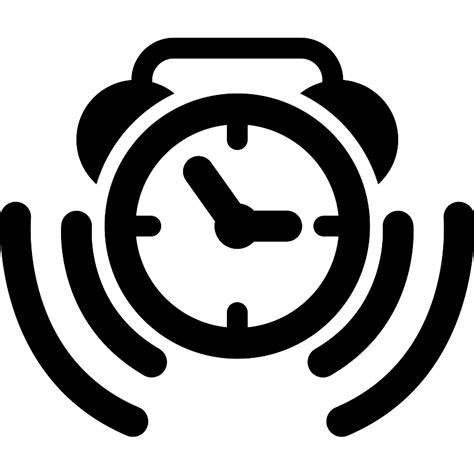 Alarm Clock Ringing Symbol Vector Svg Icon Svg Repo