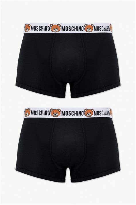 Moschino Branded Boxers 2 Pack Mens Clothing Vitkac