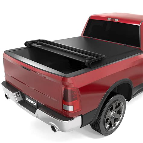 Oedro Soft Quad Fold Truck Bed Tonneau Cover Compatible With 2002 2023