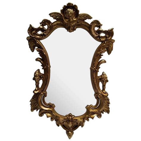 Antique French Style Ornate Gold Wall Mirror Bedroom Furniture