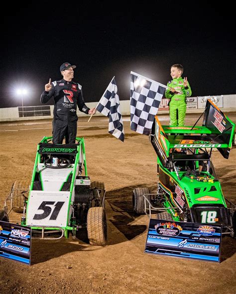 Kyle Busch Wins For First Time In Micro Sprints Shares Vl With Brexton