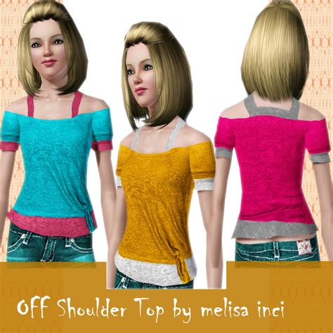 The Sims Resource Off Shoulder Top