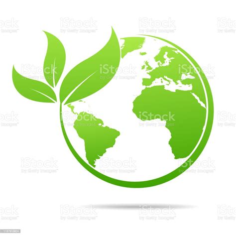 World Environmental Saving Logo And Ecology Friendly Concept Vector