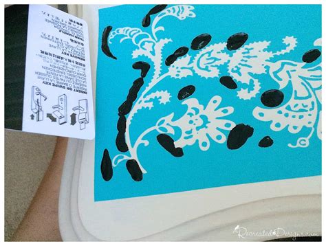 Silk Screening With Paint Recreated Designs