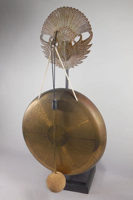 Brass Gong With Garuda Java Indonesia Mid 20th Catawiki