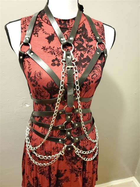 full body harness lingeriebondage harnessbody harness etsy