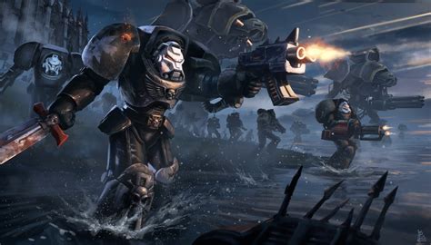 Warhammer 40k Space Marines Sci Fi Warrior Mech Mecha Weapon Gun Battle