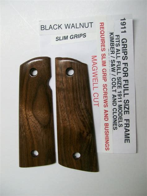 Slim Grips 1911 Black Walnut