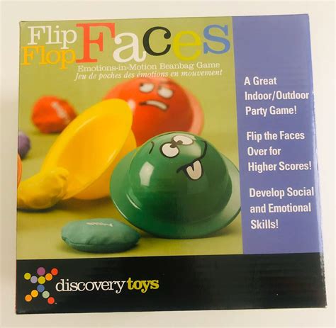 New Discovery Toys Flip Flop Faces Emotions In Motion Beanbag Game