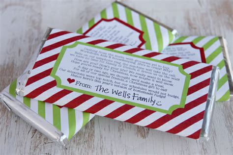 Surprise your dinner guests this thanksgiving. Candy Bar Wrapper Holiday Printable - Our Best Bites