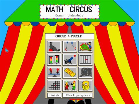 Build your growing circus act of comically tiny acrobats, animals, and props. math circus | Right in the childhood, Math, Circus game