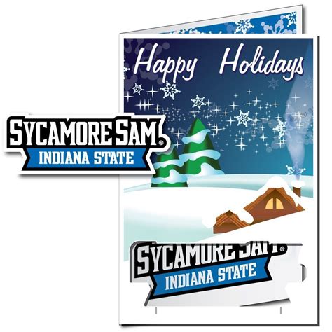 Indiana State Giant Holiday Card Yard Sign Victorystore