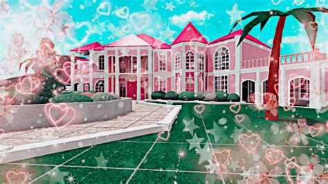 Bloxburg House Build Mansion Pink