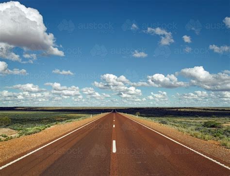 Image Of Long Straight Highway In Outback Austockphoto