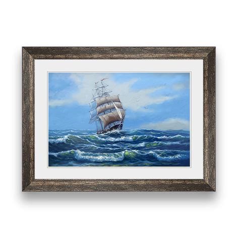 Ship Sea Oil Paintings Landscape Art Framer