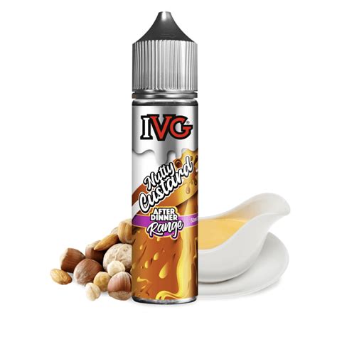 Ivg Nutty Custard 50ml Shortfill E Liquid E Liquid From Smokshop Uk