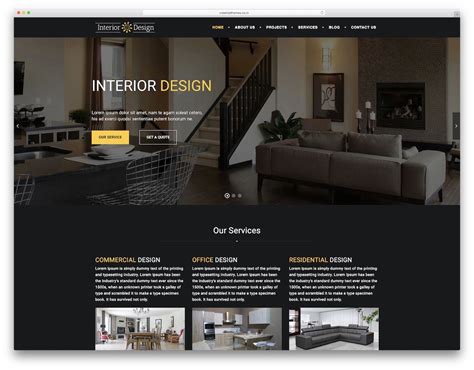 Studio Ux Interior Design Website Template Interior Design Website Templates Interior Design