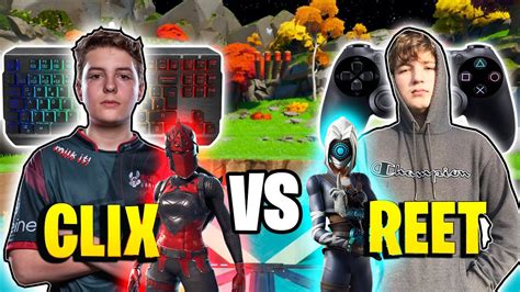 Clix Vs Reet 1v1 Best Fortnite Controller Player Vs Best Fortnite