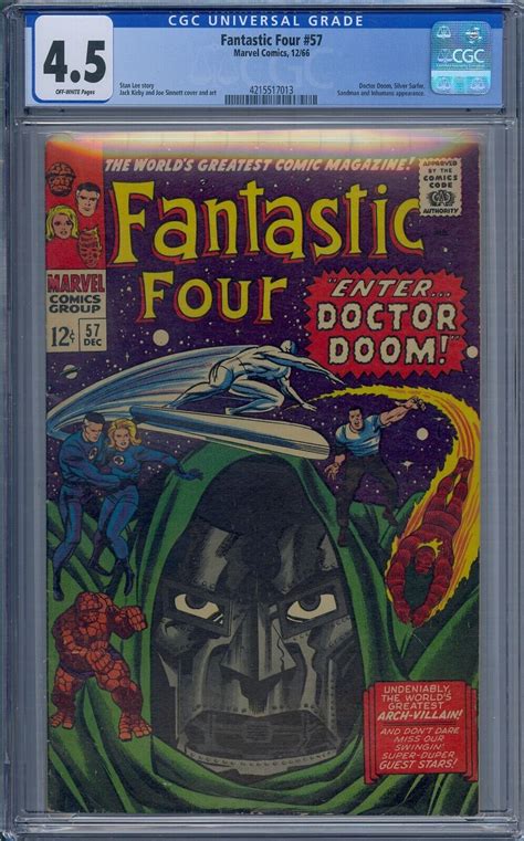 Fantastic Four 57 Cgc 45 Doctor Doom Silver Surfer Sandman Inhumans